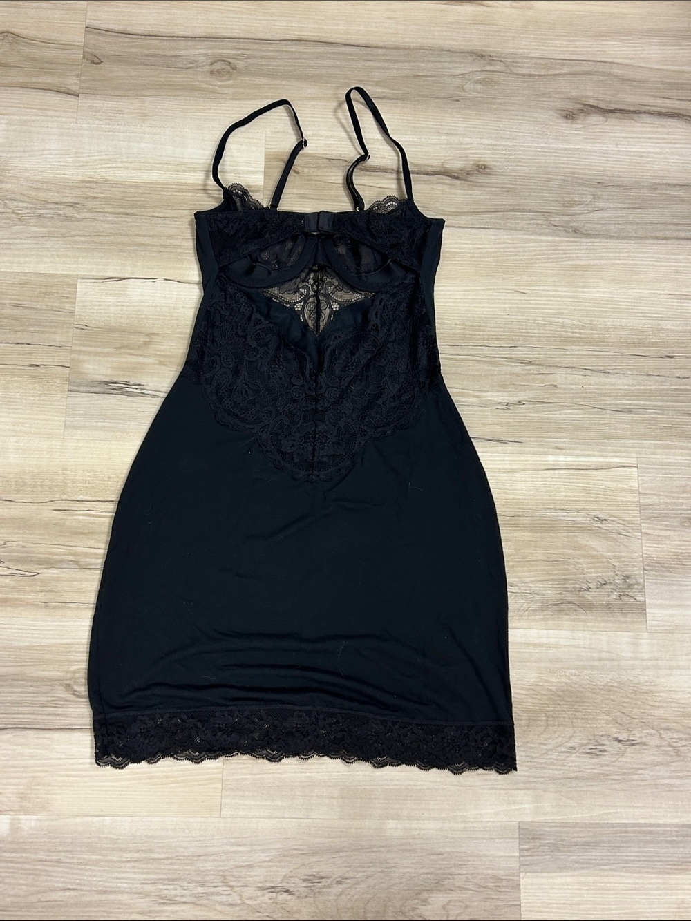 Black Lace-Trim Chemise dress - Women Intimates image 4